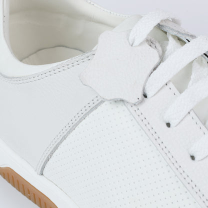 SL/61 Sneakers En Cuir Perfore Blanc