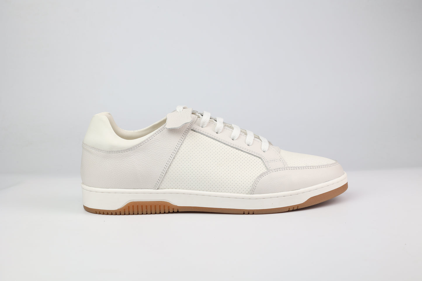 SL/61 Sneakers En Cuir Perfore Blanc