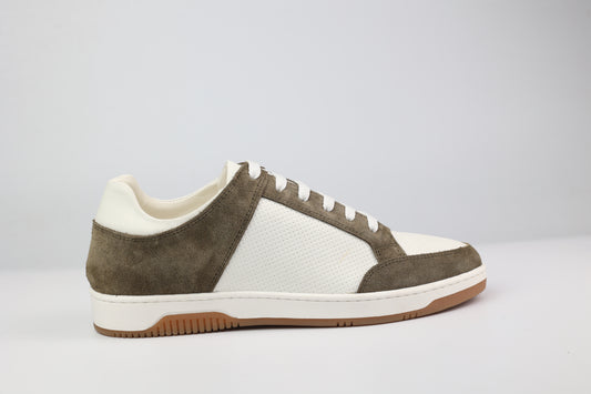 SL/61 Sneakers En Cuir Perfore KAKI