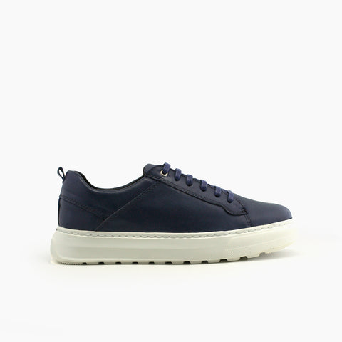 32 Basket Bleu Marine S Blanc