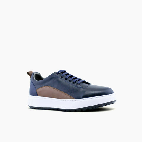 72 Basket Bleu Marine & Camel