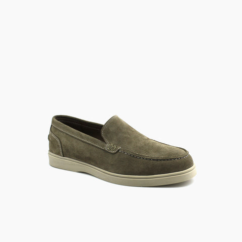 12 Mocassin Daim Kaki Clair