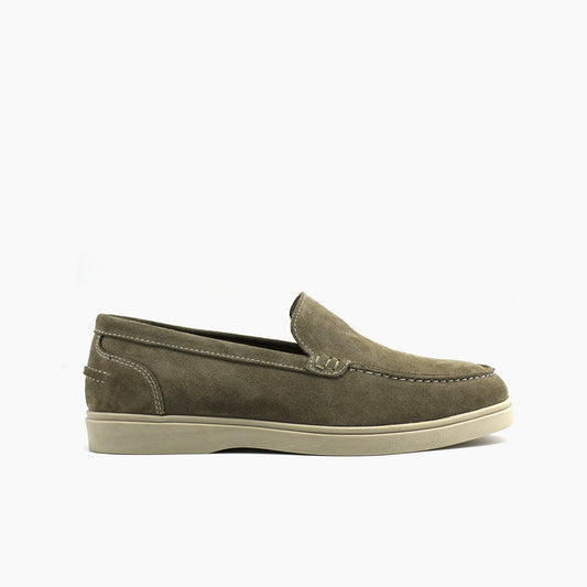 12 Mocassin Daim Kaki Clair