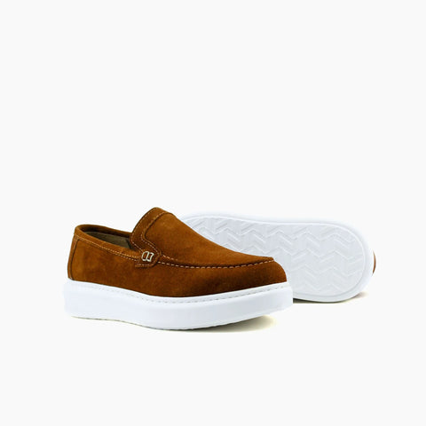 S44 Mocassin Tabac Daim